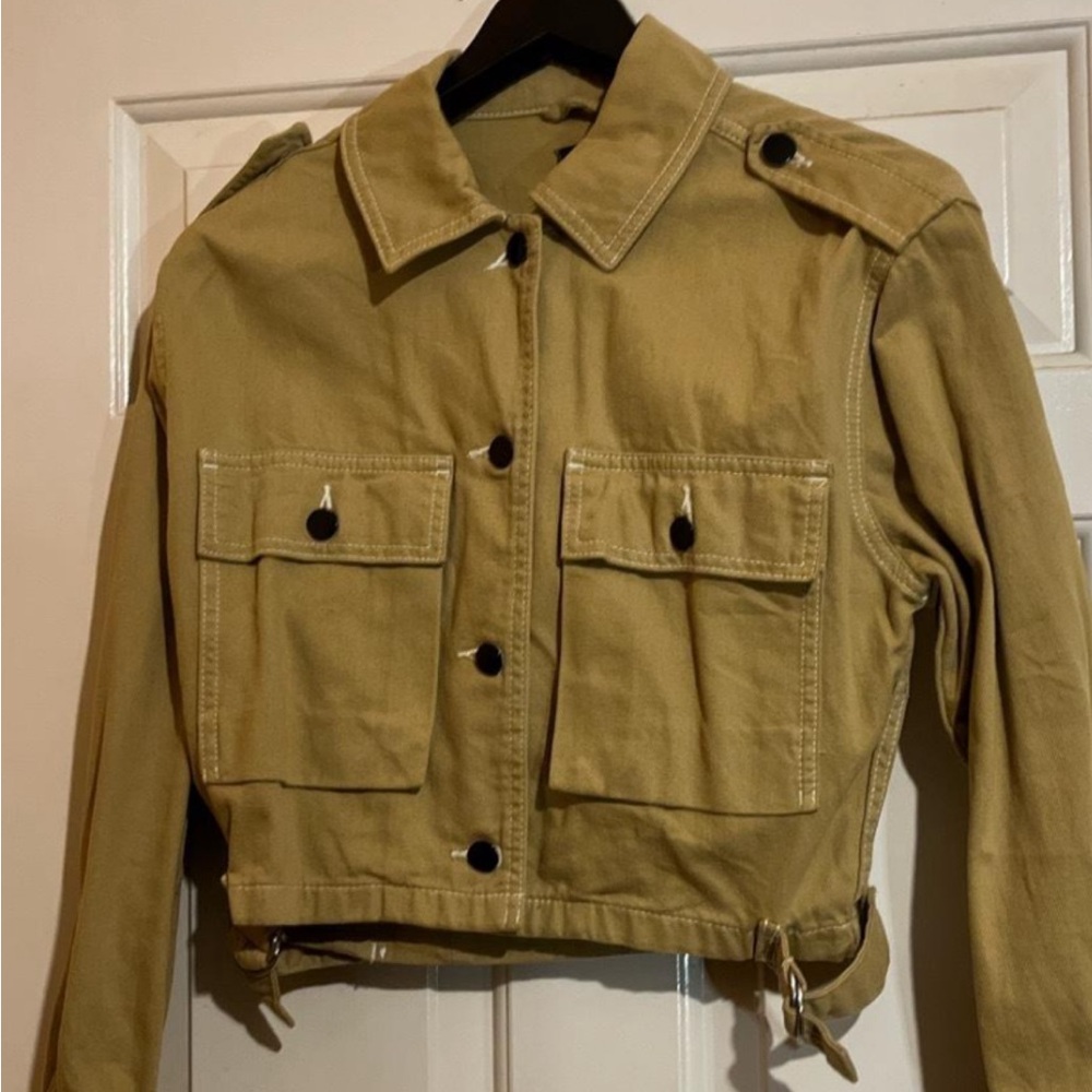 Topshop cropped cargo jacket